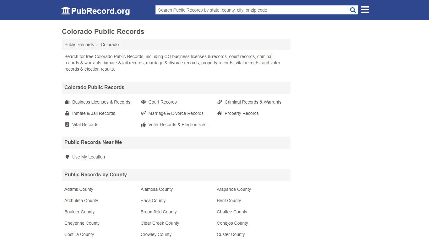 Free Colorado Public Records